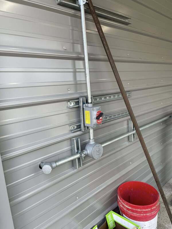 This propane filling facility is in north central Arkansas. This type of installation requires rigid conduit and explosion proof fittings and boxes. 